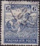 Hungary 1920 Re-issue of Harvesters - MAGYAR KIR POSTA-Stamps-Hungary-StampPhenom