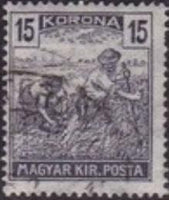 Hungary 1920 Re-issue of Harvesters - MAGYAR KIR POSTA-Stamps-Hungary-StampPhenom