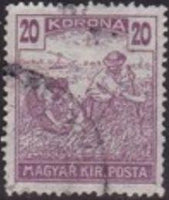 Hungary 1920 Re-issue of Harvesters - MAGYAR KIR POSTA-Stamps-Hungary-StampPhenom