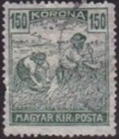 Hungary 1920 Re-issue of Harvesters - MAGYAR KIR POSTA-Stamps-Hungary-StampPhenom