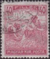 Hungary 1920 Re-issue of Harvesters - MAGYAR KIR POSTA-Stamps-Hungary-StampPhenom