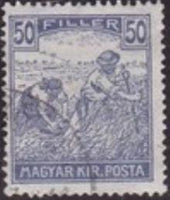 Hungary 1920 Re-issue of Harvesters - MAGYAR KIR POSTA-Stamps-Hungary-StampPhenom