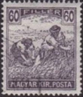 Hungary 1920 Re-issue of Harvesters - MAGYAR KIR POSTA-Stamps-Hungary-StampPhenom