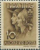 Hungary 1939 Girl Guides Rally - Godollo-Stamps-Hungary-StampPhenom