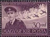 Hungary 1942 Airmails - Mourning for Stephen Horthy and Horthy Aviation Fund-Stamps-Hungary-StampPhenom