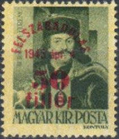 Hungary 1945 Definitives Surcharged-Stamps-Hungary-StampPhenom