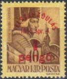 Hungary 1945 Definitives Surcharged-Stamps-Hungary-StampPhenom