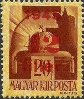 Hungary 1945 Provisionals-Stamps-Hungary-StampPhenom