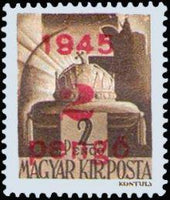 Hungary 1945 Provisionals-Stamps-Hungary-StampPhenom