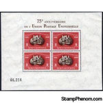 Hungary 1950 75th Anniversary of Universal Postal Union (U.P.U.) - M/S-Stamps-Hungary-StampPhenom