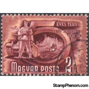 Hungary 1950 Army-Stamps-Hungary-StampPhenom