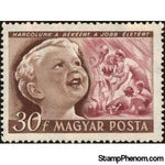 Hungary 1950 Boy and children playing-Stamps-Hungary-StampPhenom