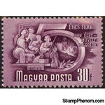 Hungary 1950 Education of labourers-Stamps-Hungary-StampPhenom