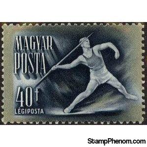 Hungary 1950 Javelin throw-Stamps-Hungary-StampPhenom