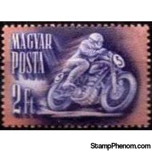 Hungary 1950 Motorcycle racing-Stamps-Hungary-StampPhenom