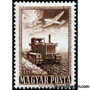 Hungary 1950 Traktor-Stamps-Hungary-StampPhenom