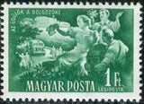 Hungary 1951 Five Year Plan - 1st Anniversary-Stamps-Hungary-StampPhenom