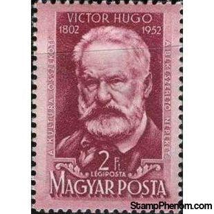 Hungary 1952 Airmails - Leonardo da Vinci and Victor Hugo-Stamps-Hungary-StampPhenom