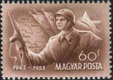 Hungary 1953 Battle of Stalingrad - 10th Anniversary-Stamps-Hungary-StampPhenom