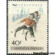 Hungary 1955 Airmails - Winter Sports