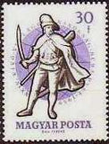 Hungary 1959 24th World Fencing Championship - Budapest-Stamps-Hungary-StampPhenom