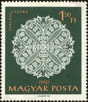 Hungary 1960 Halas Lace, 5 stamps-Stamps-Hungary-StampPhenom