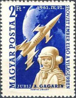 Hungary 1961 First Manned Space Flight-Stamps-Hungary-StampPhenom