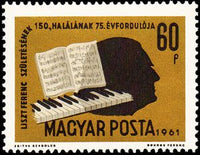 Hungary 1961 Liszt-Stamps-Hungary-StampPhenom