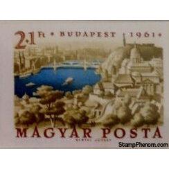 Hungary 1961 Stamp Day and International Stamp Exhibition, 2 stamps-Stamps-Hungary-Mint-StampPhenom
