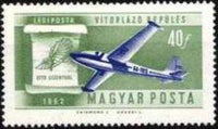 Hungary 1962 Airmails - Development of Flight-Stamps-Hungary-StampPhenom