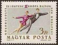 Hungary 1963 European Figure Skating and Ice Dancing Championship-Stamps-Hungary-StampPhenom