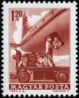 Hungary 1963 Transport and Communications, 14 stamps-Stamps-Hungary-StampPhenom