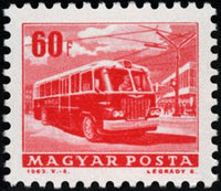 Hungary 1963 Transport and Communications, 14 stamps-Stamps-Hungary-StampPhenom