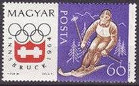 Hungary 1963 Winter Olympic Games - Innsbruck-Stamps-Hungary-StampPhenom