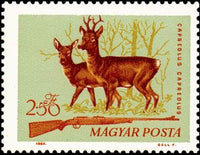 Hungary 1964 Hunting, 7 stamps-Stamps-Hungary-StampPhenom