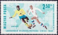 Hungary 1966 World Cup Football-Stamps-Hungary-StampPhenom