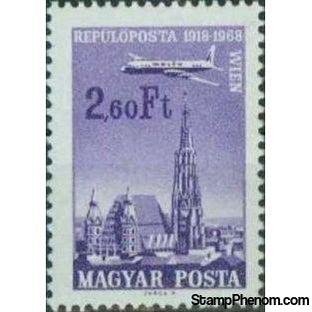 Hungary 1968 Airmails - Budapest-Vienna Airmail Service