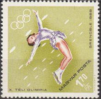 Hungary 1968 Winter Olympic Games - Grenoble-Stamps-Hungary-StampPhenom