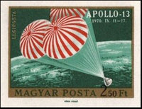 Hungary 1970 Apollo 13 parachutes to earth-Stamps-Hungary-Mint-StampPhenom