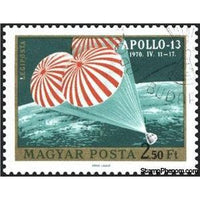 Hungary 1970 Apollo 13 parachutes to earth-Stamps-Hungary-Mint-StampPhenom