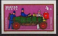 Hungary 1970 Old Motor Cars-Stamps-Hungary-Mint-StampPhenom