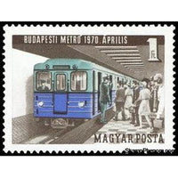 Hungary 1970 Opening of the East-West Metro Line in Budapest-Stamps-Hungary-Mint-StampPhenom