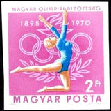 Hungary 1970 Woman gymnast-Stamps-Hungary-Mint-StampPhenom