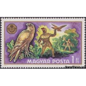 Hungary 1971 Falcon (Falco sp.) hunting-Stamps-Hungary-Mint-StampPhenom