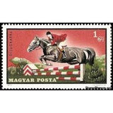 Hungary 1971 Jumping, Horse (Equus ferus caballus)-Stamps-Hungary-Mint-StampPhenom