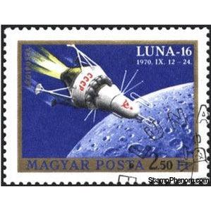 Hungary 1971 Luna 16, from m/s-Stamps-Hungary-Mint-StampPhenom