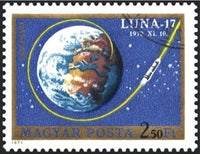 Hungary 1971 Luna 17, from m/s-Stamps-Hungary-Mint-StampPhenom