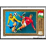 Hungary 1972 1972 UEFA Football Europan Chamionship, Belgium-Stamps-Hungary-Mint-StampPhenom