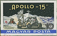 Hungary 1972 Apollo 15-Stamps-Hungary-Mint-StampPhenom