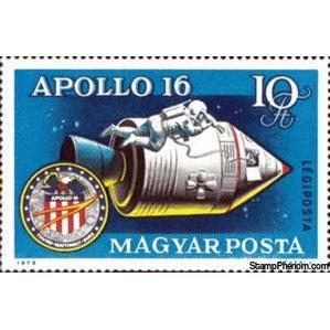 Hungary 1972 Apollo 16-Stamps-Hungary-Mint-StampPhenom